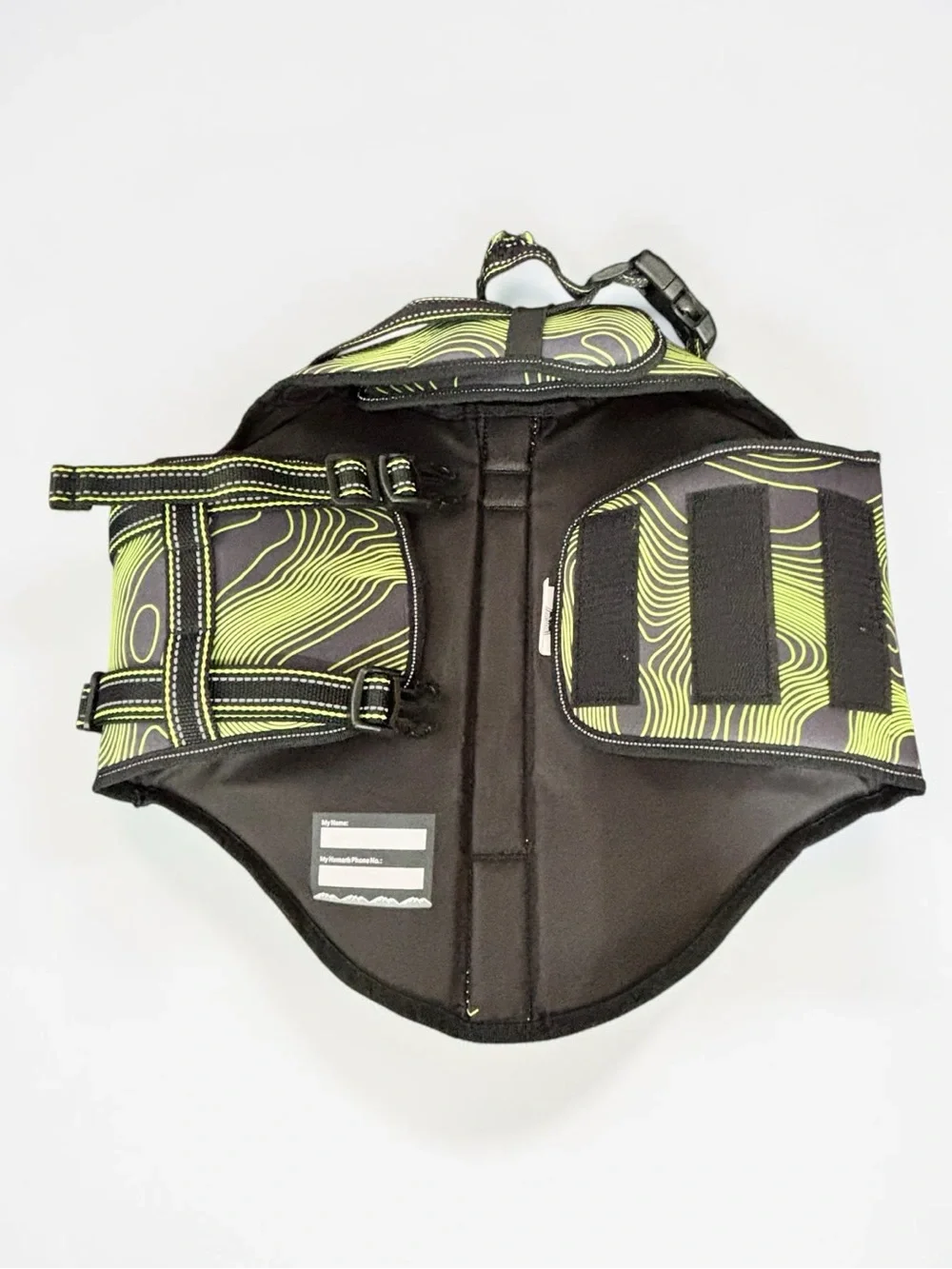 Arcadia Trail Medium High Visibility Dog Life Jacket Flotation Vest Neon Yellow